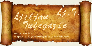 Ljiljan Tufegdžić vizit kartica